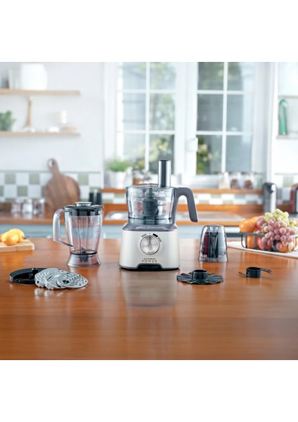 Çift Taraflı 4 Kanatlı Paslanmaz Çelik Bıçak, Buz Kırma ve Öğütücü, 2000W