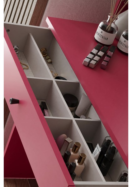 Harmony Iki Çekmeceli Makyaj Masası (Yuvarlak Aynalı) indirimleri