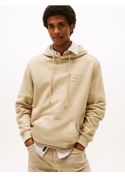Tjm Reg Badge Hoodıe Ext Erkek Yeşil Sweatshirt - DM0DM20258