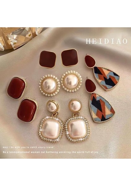 S925 Gümüş Iğne Küpe, Kadın Tarzı Zarif Küpeler, Hong Kong Stili (Yurt Dışından)