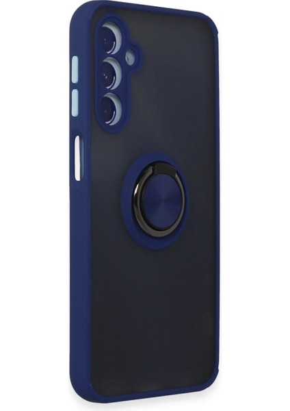 Samsung Galaxy M34 5g Kılıf Montreal Yüzüklü Silikon Kapak - Lacivert fiyatları