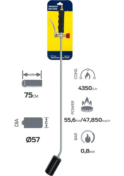 500674 Tetikli Şalama Propan Tav Kaynak Takımı 75 cm modelleri