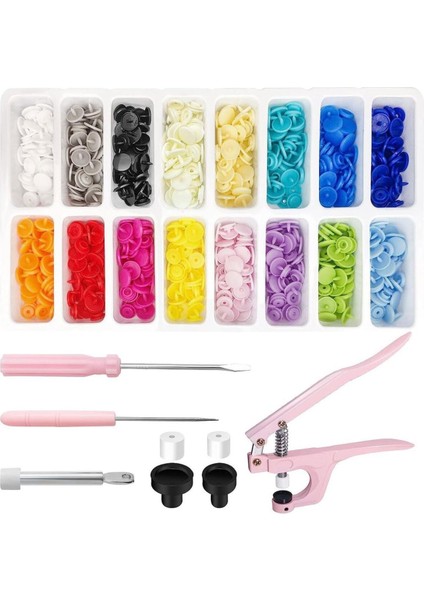 160 Parça Çıt Çıt Yapım ve Montaj Seti, Pembe, Eğlenceli ve Yaratıcı Hobi Seti fiyatları