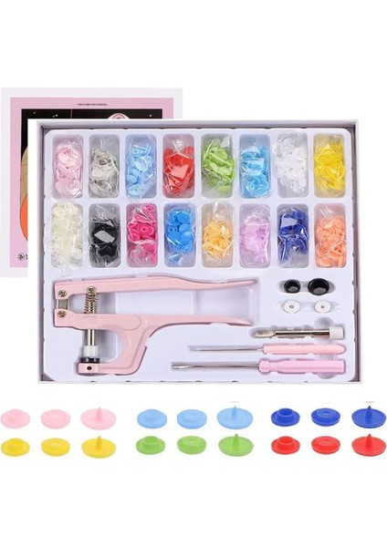 160 Parça Çıt Çıt Yapım ve Montaj Seti, Pembe, Eğlenceli ve Yaratıcı Hobi Seti fırsatları