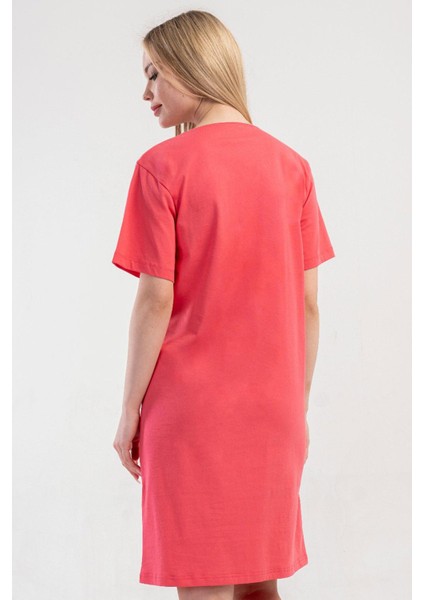 Kadın Fuşya Renk Kısa Kollu Lohusa Tunik C8T2N1014 fırsatları