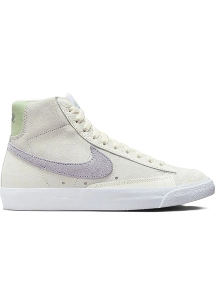 Blazer Mıd 77 Leather Wonens Sneaker Hakiki Deri Kadın Günlük Spor Ayakkabı Krem