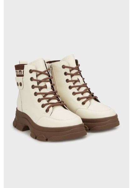 Kalın Tabanlı Fermuarlı Bot Bayan Bot 38925K3107 modelleri