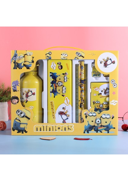 Minyonlar Kırtasiye Seti Hediye Kutusu Okul Malzemeleri Sanrio Minions Kırtasiye Seti 8 Parça