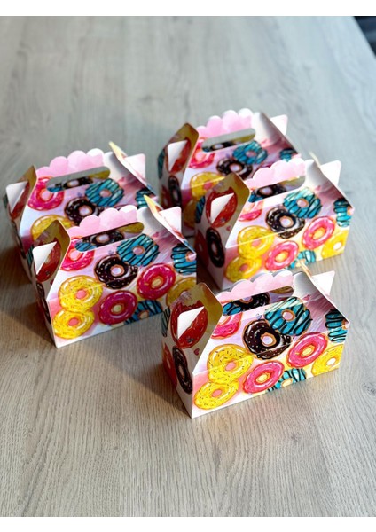 Macaron Kutusu 25 'li El Tutmalı Çanta Doğum Günü Hediye Kutusu Pasta Kutusu fiyatları