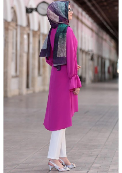 Eflin Tesettür Tunik Fuşya modelleri