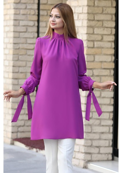 Esila Tesettür Tunik Mor