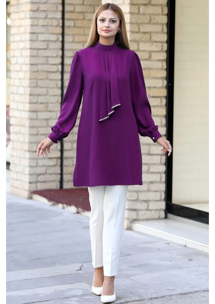 Işıl Tesettür Takım Mor