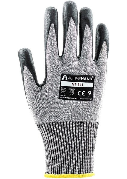 Nt 641 Gr/sy No:9 3/4 Köpük Nitril Kaplı Polyester Kesilmeye Dayanıklı Eldiven