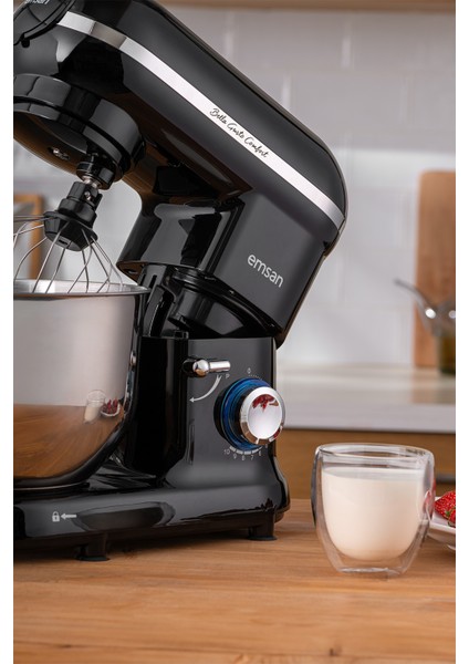 Güçlü ve Şık Stand Mikser, Siyah, 1300W, 5,5l Kapasite, Kullanışlı ve Dayanıklı fiyatları