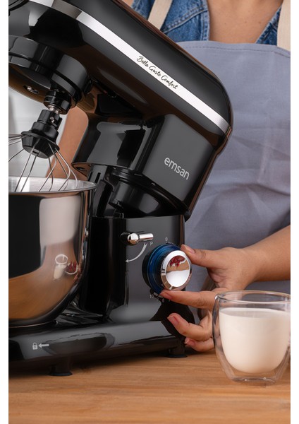 Güçlü ve Şık Stand Mikser, Siyah, 1300W, 5,5l Kapasite, Kullanışlı ve Dayanıklı modelleri