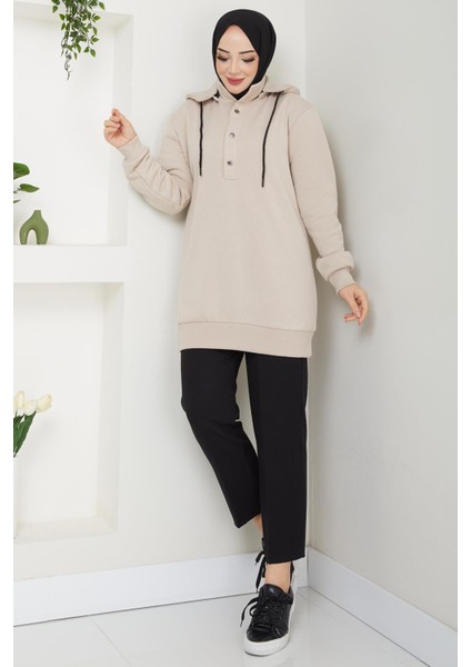 Esila Tesettür Sweat Bej fırsatları