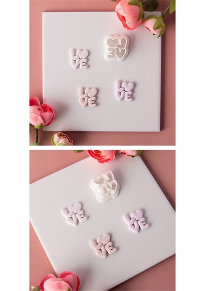 Sevgililer Günü Serisi Aşk Küpe Kil Kalıbı Kalp Kolye Kesme Kalıbı Kendin Yap Kabartma Aletleri (Yurt Dışından) fiyatları