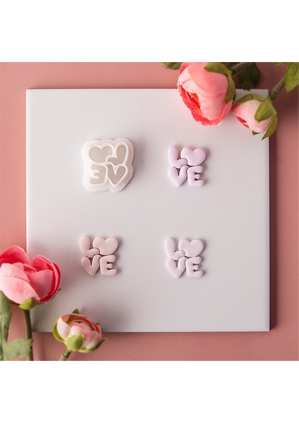 Sevgililer Günü Serisi Aşk Küpe Kil Kalıbı Kalp Kolye Kesme Kalıbı Kendin Yap Kabartma Aletleri (Yurt Dışından) fırsatları