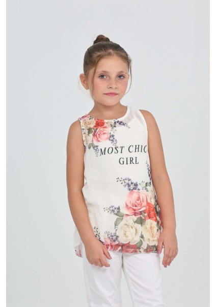 Kız Çocuk Atlet Most Chic Girl Baskılı fırsatları