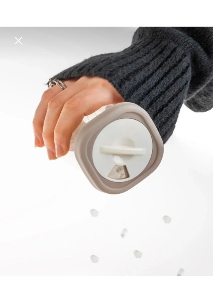 6'lı Kilitlenebilir Hava Almaz Kapaklı Tuzluk Baharatlık Seti-Baharatlık Saklama Kabı Bej fırsatları