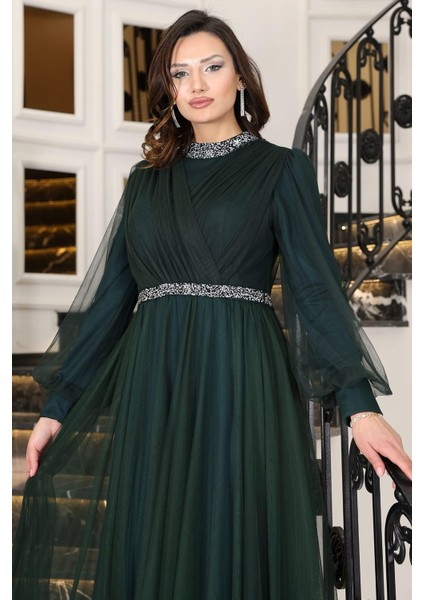 Sena Tesettür Abiye Zümrüt fiyatları