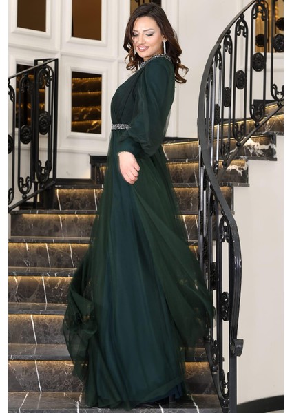 Sena Tesettür Abiye Zümrüt indirimleri