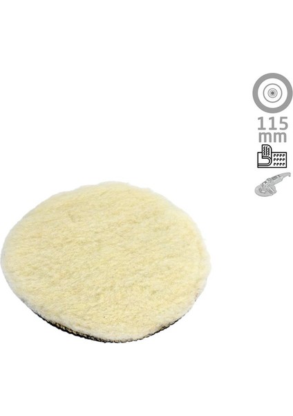 503785 Cırtlı Pasta Cila Yedek Polisaj Yün Pad 115 mm