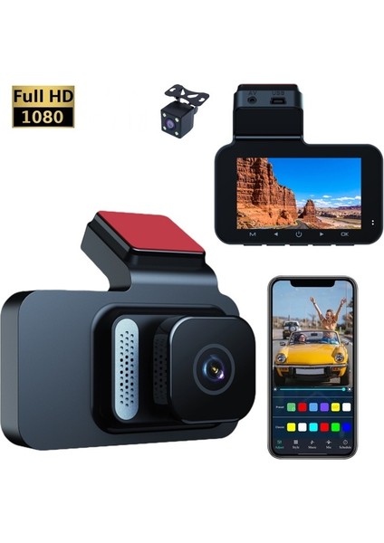 Full Hd 1080P Araç Içi Dvr Kamera - Gece Görüşlü, Geniş Açılı, Hareket Algılamalı
