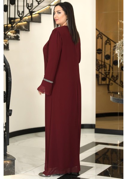 Sultan Tesettür Abiye Bordo fırsatları