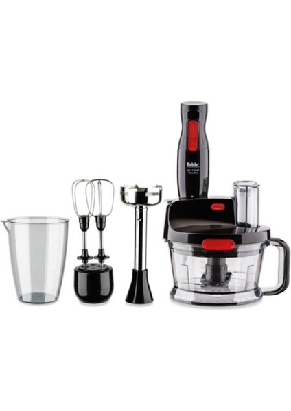 1000 W Güçlü Siyah Blender Seti, Hızlı ve Kolay Kullanım