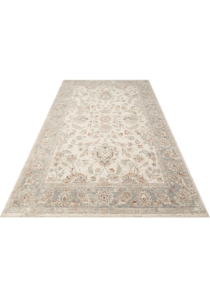 Efes 04 Cream Grey Xw Geleneksel Vintage Desenlerine Sahip Özel Yumuşak Tuşeli Iplik ile Üretilen Halı indirimleri