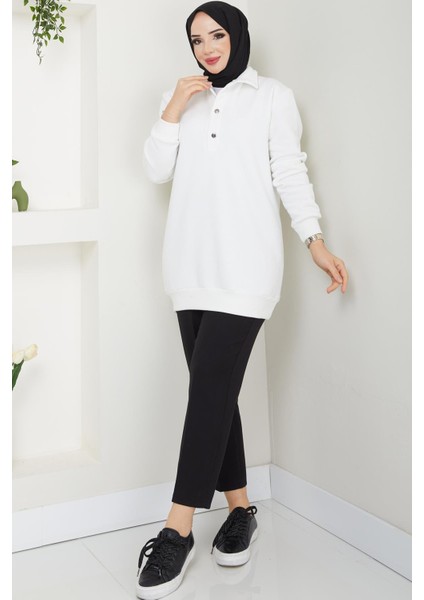 Esila Tesettür Sweat Ekru fırsatları