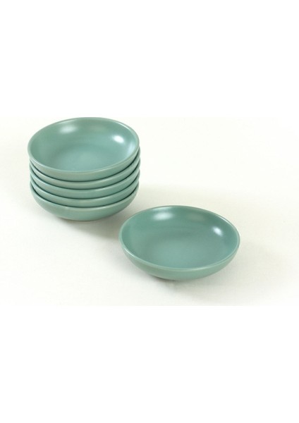Açık Yeşil Halka Çerezlik ve Sosluk, 13 Cm, 6'lı Set modelleri