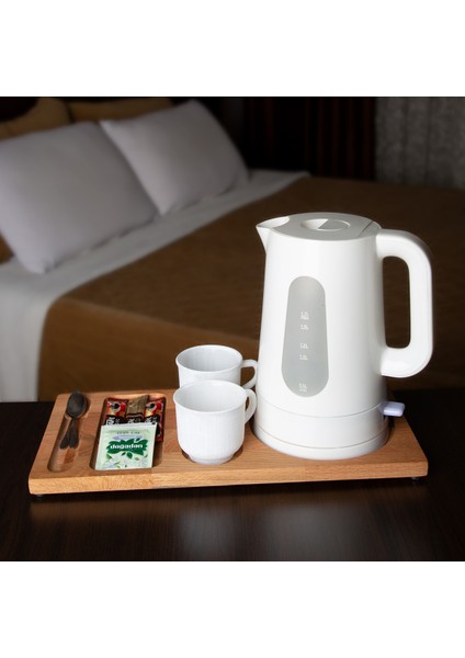 Turuncu Ahşap Otel Sunum Tepsisi, Kettle ve Ikramlık Tepsi fiyatları