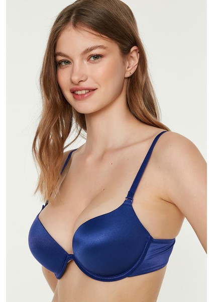 Kadın Push-Up Çift Dolgulu Özel Gece Mavisi Sütyen 337035