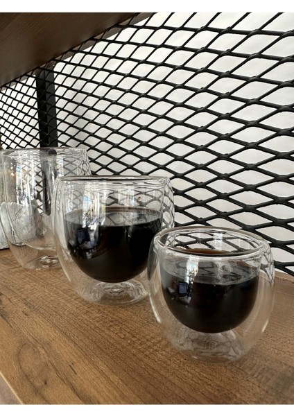 Çift Cidarlı Kahve Bardağı Seti, 3 Adet, Şık ve Kullanışlı Hediye Seçeneği modelleri