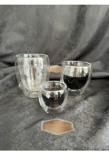 Çift Cidarlı Kahve Bardağı Seti, 3 Adet, Şık ve Kullanışlı Hediye Seçeneği