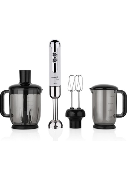 A447-14 Mia Mega Blender Set Vanilya Krom, Şık ve Kullanışlı Mutfak Aksesuarı