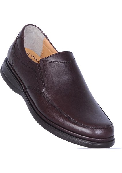 24-CPR02 Kahve Deri Erkek Casual Günlük Ayakkabı