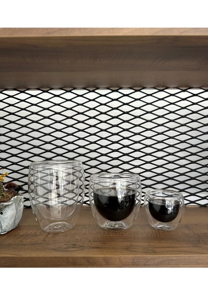 Çift Cidarlı Kahve Bardak Seti, 3 Adet, Şık ve Kullanışlı Hediye Seçeneği fiyatları