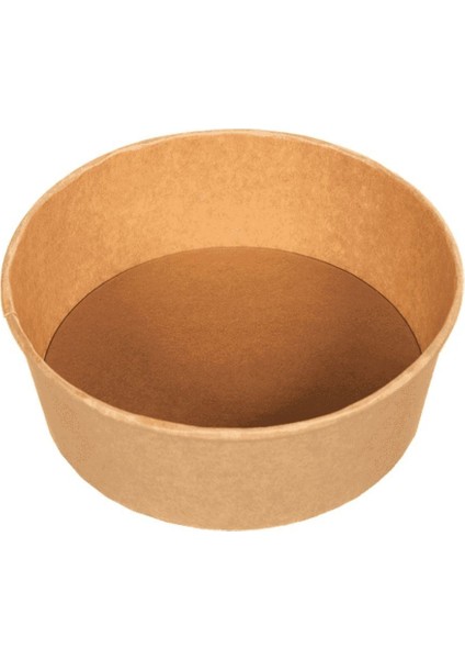 Kahverengi 550CC Kapaklı Karton Salata Kasesi 50'li Set fiyatları