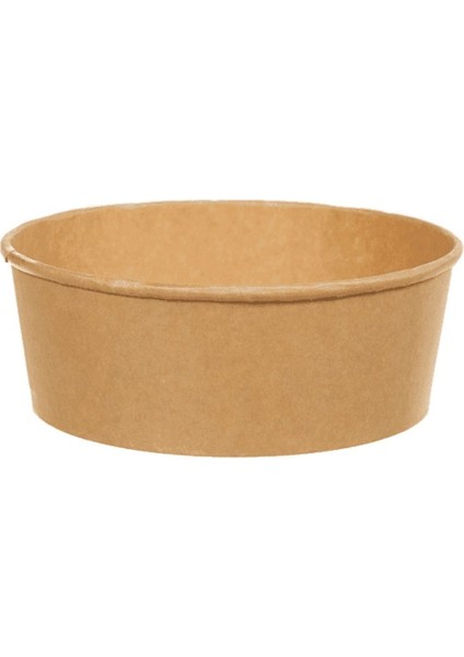 Kahverengi 550CC Kapaklı Karton Salata Kasesi 50'li Set modelleri