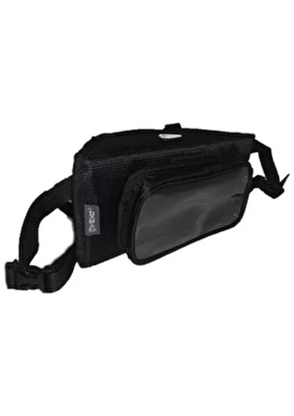 V10 Gidon Çantası Siyah Fermuarlı Telefon Haznesi ile Motosiklet Gidonlarına Uygun fiyatları