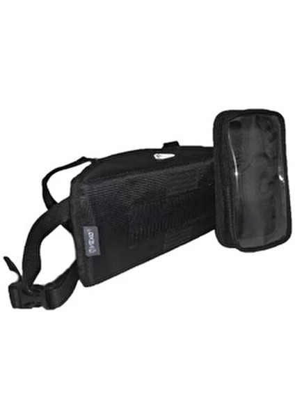 V10 Gidon Çantası Siyah Fermuarlı Telefon Haznesi ile Motosiklet Gidonlarına Uygun modelleri