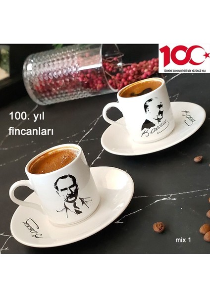 Beyaz 2 Kişilik Kahve Fincan Takımı, Şık ve Zarif Tasarım indirimleri