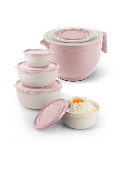 Pudra Renk Karıştırma ve Mikser Kase Seti, Pratik ve Şık Tasarım