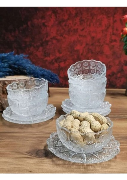 6 Kişilik 12 Parça Lüx Gri Kase Takımı, Şık ve Kullanışlı Mutfak Seti