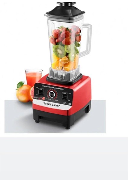 Güçlü 7000W 2.5+1l Meyve Sebze Blender Seti, Kırmızı fırsatları