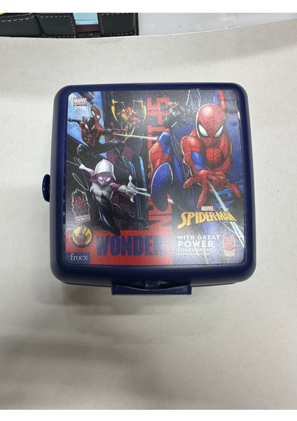 Lacivert Spiderman Temalı Çocuk Beslenme Kabı, Eğlenceli ve Kullanışlı Tasarım