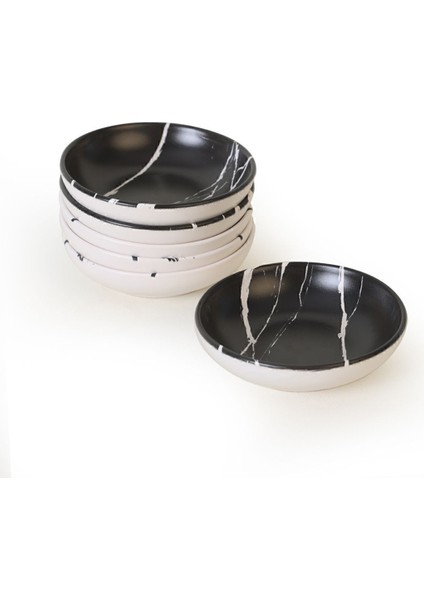 Renkli Mermer Çerezlik 13 cm 6'lı Set, Şık ve Kullanışlı Ev Dekorasyonu Aksesuarı modelleri